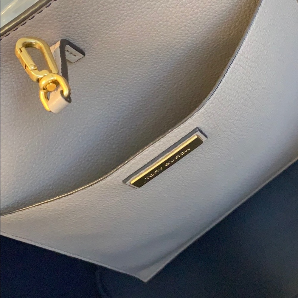 Tory Burch Blush Pink Leather Tote with Tassel - Picture 6 of 6